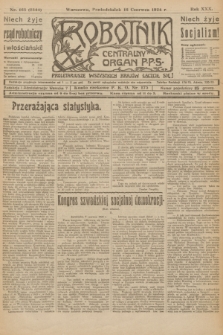 Robotnik : centralny organ P.P.S. R.30, nr 163 (16 czerwca 1924) = nr 2344