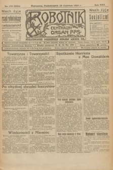 Robotnik : centralny organ P.P.S. R.30, nr 170 (23 czerwca 1924) = nr 2351
