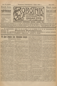 Robotnik : centralny organ P.P.S. R.30, nr 184 (7 lipca 1924) = nr 2365