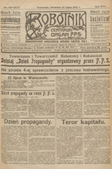 Robotnik : centralny organ P.P.S. R.30, nr 190 (13 lipca 1924) = nr 2371