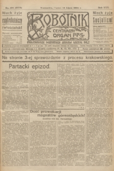 Robotnik : centralny organ P.P.S. R.30, nr 195 (18 lipca 1924) = nr 2376