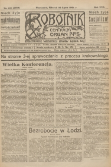 Robotnik : centralny organ P.P.S. R.30, nr 199 (22 lipca 1924) = nr 2380