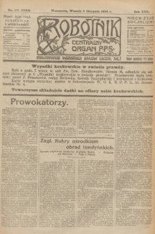 Robotnik : centralny organ P.P.S. R.30, nr 213 (5 sierpnia 1924) = nr 2394