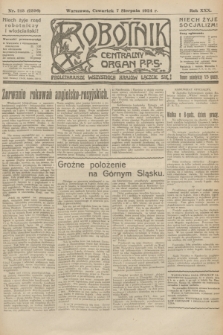 Robotnik : centralny organ P.P.S. R.30, nr 215 (7 sierpnia 1924) = nr 2396
