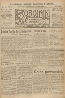Robotnik : centralny organ P.P.S. R.30, nr 252 (14 września 1924) = nr 2433
