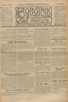 Robotnik : centralny organ P.P.S. R.30, nr 253 (15 września 1924) = nr 2434