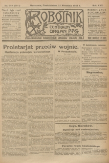 Robotnik : centralny organ P.P.S. R.30, nr 260 (22 września 1924) = nr 2441