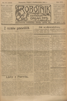 Robotnik : centralny organ P.P.S. R.30, nr 271 (3 października 1924) = nr 2452