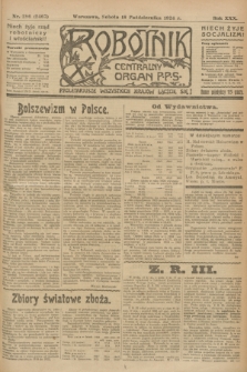 Robotnik : centralny organ P.P.S. R.30, nr 286 (18 października 1924) = nr 2467