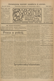 Robotnik : centralny organ P.P.S. R.30, nr 287 (19 października 1924) = nr 2468