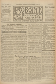 Robotnik : centralny organ P.P.S. R.30, nr 290 (22 października 1924) = nr 2471