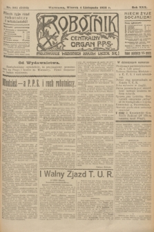 Robotnik : centralny organ P.P.S. R.30, nr 302 (4 listopada 1924) = nr 2483