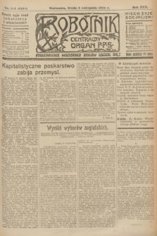 Robotnik : centralny organ P.P.S. R.30, nr 303 (5 listopada 1924) = nr 2484