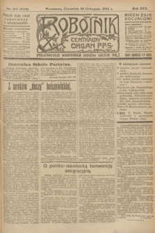 Robotnik : centralny organ P.P.S. R.30, nr 318 (20 listopada 1924) = nr 2419