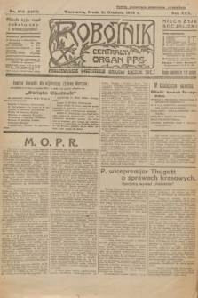Robotnik : centralny organ P.P.S. R.30, nr 356 (31 grudnia 1924) = nr 2457