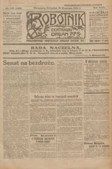 Robotnik : centralny organ P.P.S. R.31, nr 248 (10 września 1925) = nr 2691
