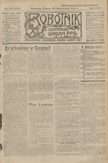 Robotnik : centralny organ P.P.S. R.31, nr 288 (20 października 1925) = nr 2731