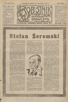 Robotnik : centralny organ P.P.S. R.31, nr 320 (21 listopada 1925) = nr 2763