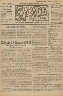 Robotnik : centralny organ P.P.S. R.32, nr 5 (5 stycznia 1926) = nr 2805
