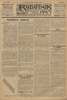 Robotnik : centralny organ P.P.S. R.32, № 221 (13 sierpnia 1926) = № 3021