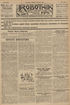 Robotnik : centralny organ P.P.S. R.32, № 249 (10 września 1926) = № 3049
