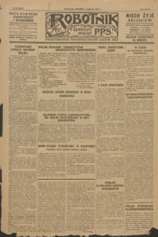 Robotnik : centralny organ P.P.S. R.33, № 3 (4 stycznia 1927) = № 3161