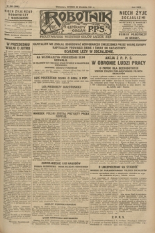 Robotnik : centralny organ P.P.S. R.33, nr 258 (20 września 1927) = nr 3098