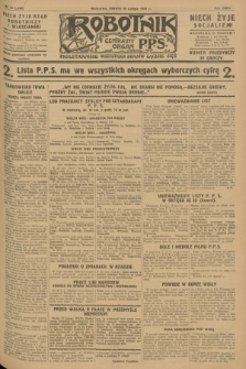 Robotnik : centralny organ P.P.S. R.34, nr 49 (18 lutego 1928) = nr 3246