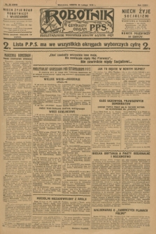 Robotnik : centralny organ P.P.S. R.34, nr 56 (25 lutego 1928) = nr 3253