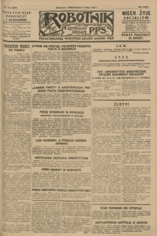 Robotnik : centralny organ P.P.S. R.34, nr 134 (14 maja 1928) = nr 3329