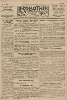 Robotnik : centralny organ P.P.S. R.34, nr 207 (26 lipca 1928) = nr 3315