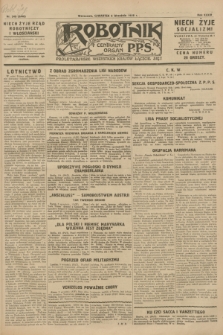 Robotnik : centralny organ P.P.S. R.34, nr 249 (6 września 1928) = nr 3446