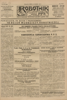 Robotnik : centralny organ P.P.S. R.34, nr 258 (15 września 1928) = nr 3465