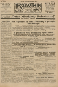 Robotnik : centralny organ P.P.S. R.34, nr 277 (4 października 1928) = nr 3484