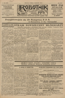 Robotnik : centralny organ P.P.S. R.34, nr 282 (9 października 1928) = nr 3489