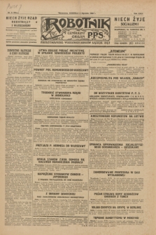 Robotnik : centralny organ P.P.S. R.35, nr 6 (6 stycznia 1929) = nr 3579