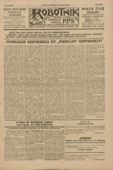 Robotnik : centralny organ P.P.S. R.35, nr 20 (20 stycznia 1929) = nr 3592
