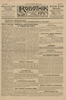 Robotnik : centralny organ P.P.S. R.35, nr 22 (22 stycznia 1929) = nr 3594