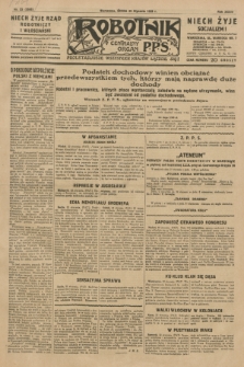 Robotnik : centralny organ P.P.S. R.35, nr 23 (23 stycznia 1929) = nr 3595