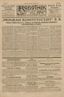 Robotnik : centralny organ P.P.S. R.35, nr 38 (8 lutego 1929) = nr 3609