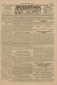 Robotnik : centralny organ P.P.S. R.35, nr 46 (16 lutego 1929) = nr 3617
