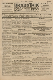 Robotnik : centralny organ P.P.S. R.35, nr 50 (20 lutego 1929) = nr 3621