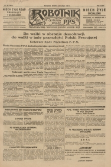 Robotnik : centralny organ P.P.S. R.35, nr 56 (26 lutego 1929) = nr 3627