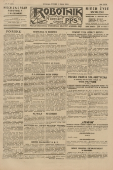 Robotnik : centralny organ P.P.S. R.35, nr 70 (12 marca 1929) = nr 3641