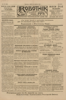 Robotnik : centralny organ P.P.S. R.35, nr 110 (20 kwietnia 1929) = nr 3672