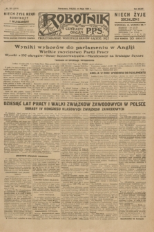 Robotnik : centralny organ P.P.S. R.35, nr 151 (31 maja 1929) = nr 3713