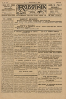 Robotnik : centralny organ P.P.S. R.35, nr 232 (18 sierpnia 1929) = nr 3792