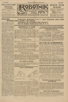 Robotnik : centralny organ P.P.S. R.35, nr 239 (25 sierpnia 1929) = nr 3799