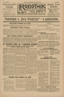 Robotnik : centralny organ P.P.S. R.35, nr 270 (23 września 1929) = nr 3829