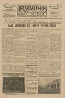 Robotnik : centralny organ P.P.S. R.35, nr 278 (1 października 1929) = nr 3838